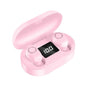 Wireless Touch Bluetooth Headset with Smart Magnetic Charging - Dt-13 - Pink