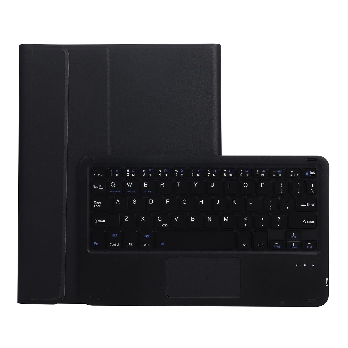 Bluetooth Keyboard Leather Case For Ipad Pro 10.5 With Touch Control - Lambskin Texture Compatible With 10.2 2021 & 2020 & 2019 / Air 3 - Pink
