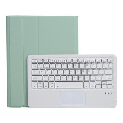 Bluetooth Keyboard Leather Case For Ipad Pro 10.5 With Touch Control - Lambskin Texture Compatible With 10.2 2021 & 2020 & 2019 / Air 3 - Pink