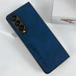 Crystal Leather Foldable Case for Samsung Galaxy z Fold 4 - Blue