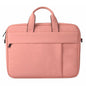 15.6 Inch Laptop One-Shoulder Handbag With Waterproof Anti-Theft Design And Suitcase Belt - Pink