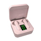 Digital Display Sports Bluetooth Earphones - Semi-in-ear - Ete-16 Tws - Pink