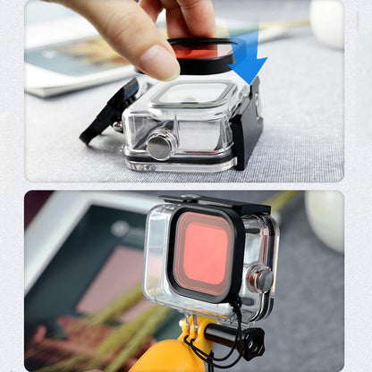 Gopro Hero8 Diving Lens Filter - Square Housing - Pink