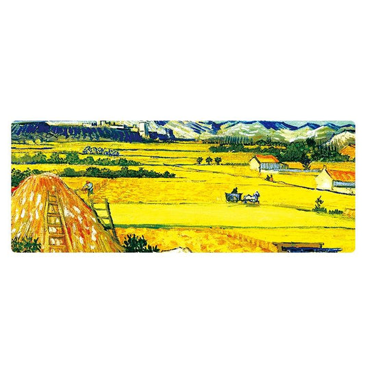 Large Desk Mouse Pad For Oil Painting - Wheat Field