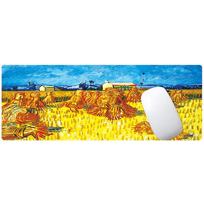 Large Desk Mouse Pad For Oil Painting - Wheat Field