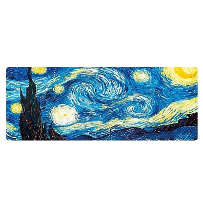 Large Desk Mouse Pad For Oil Painting - Wheat Field