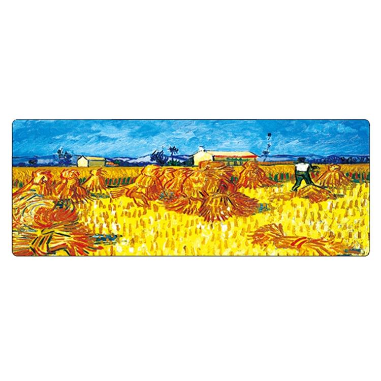 Large Desk Mouse Pad For Oil Painting - Wheat Field