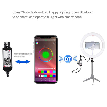 10.2 Curved Led Ring Light with Tripod & Remote for Vlogging & Photography - Pink