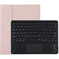 Bluetooth Keyboard & Tablet Case For Ipad 10.2 / Ipad Air 2019 - Detachable Touch Pad Pen Slot Holder - Microfiber Leather - Pink