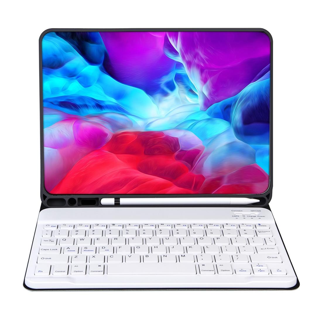 Detachable Bluetooth Keyboard Tablet Case For Ipad Pro 11 With Pen Slot - Plain Texture - Pink