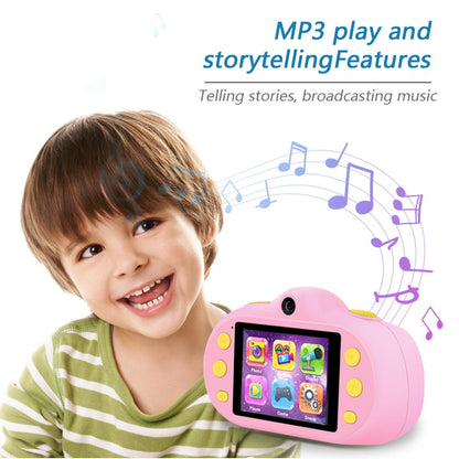 8mp Dual-lens Children Camera with 2.4 Screen Supports 32gb Tf Card - Pink