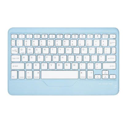 Bluetooth Keyboard Leather Tablet Case With Pen Slot - Pink