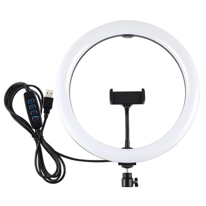30cm Usb Dual Colour Led Ring Light with Phone Clamp - Pink