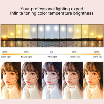 Beauty Eye Care Filling Light Holder for Live Streaming - Pink