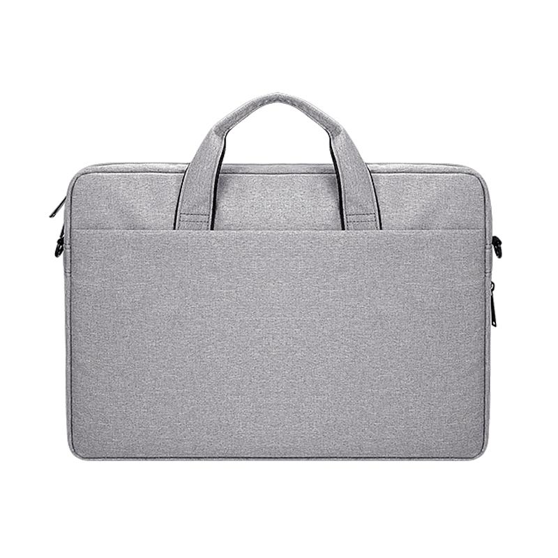 Expandable Laptop Bag - Waterproof Oxford Cloth Detachable Shoulder Strap - Pink
