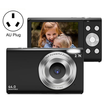Full Hd 1080p Digital Camera with 44mp 16x Zoom - 2.4 Inch Screen for Children - Pink