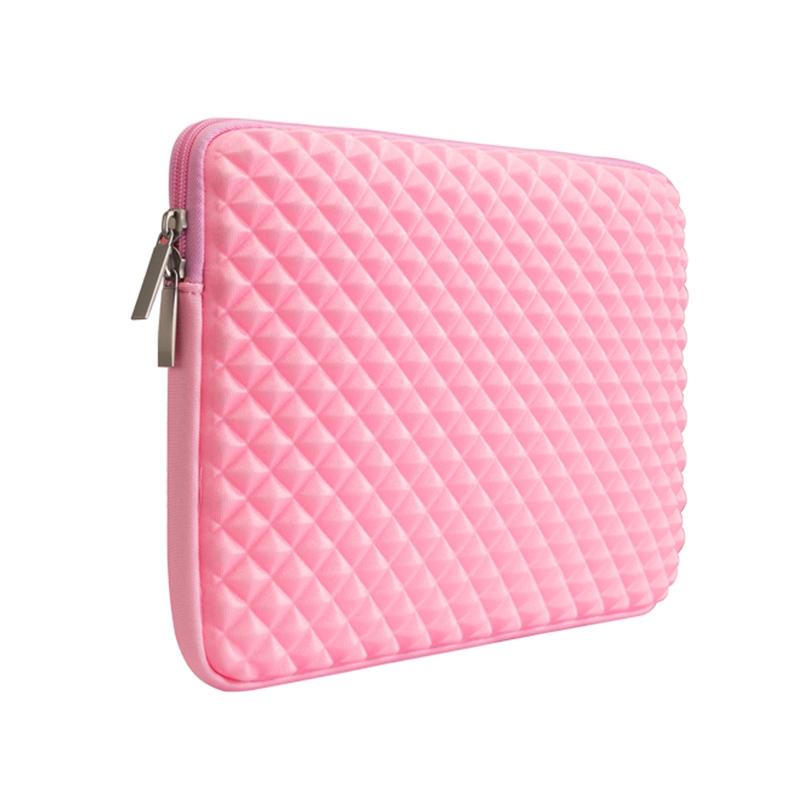 Textured Diamond Laptop Sleeve - Pink