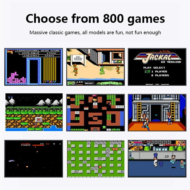 Retro Mini Handheld Game Console - 3.0 Inch 800 Games Av Output - Green