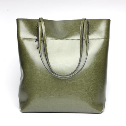 Stylish Shoulder Tote For Women - Vintage Wine Red