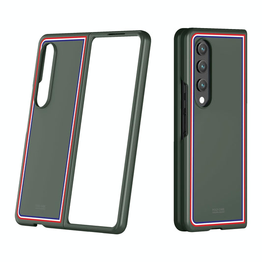 Frosted Skin Case for Samsung Galaxy z Fold 4 - Slim & Stylish - Checkered Green
