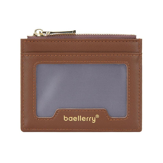 Light & Thin Card Bag Multifunctional Coin Purse - Brown