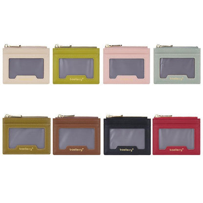Light & Thin Card Bag Multifunctional Coin Purse - Brown