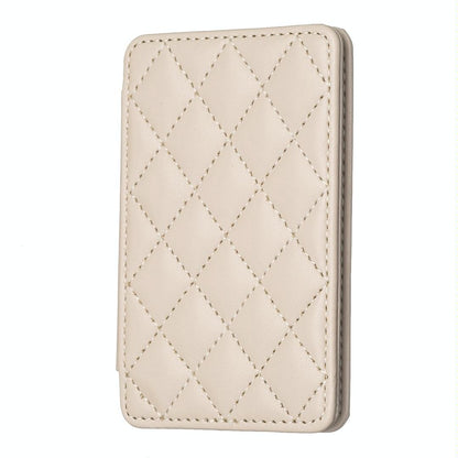 Rhombus Pattern Card Bag Back Sticker For Mobile Phones - Purple