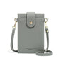 Stylish Thin Messenger Bag For Women - Gray