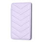 Wave Pattern Card Bag Back Sticker For Mobile Phones - Purple
