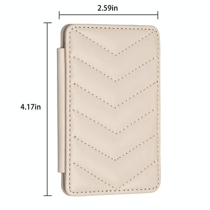 Wave Pattern Card Bag Back Sticker For Mobile Phones - Purple
