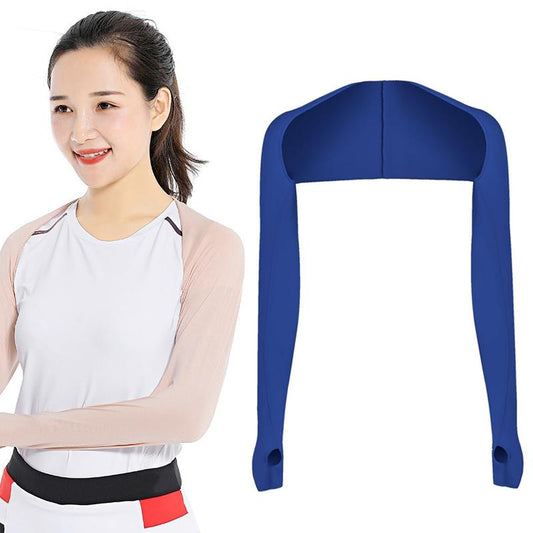 Sun Protection Golf Shawl Sleeves For Outdoor Sports And Cycling - Sapphire