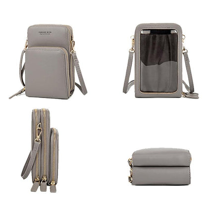 Multifunctional Touch Screen Phone Bag - Light Green