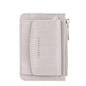 Multifunctional Crocodile Card Holder With Zipper Small Coin Purse - Grey