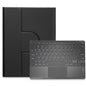 360 Degree Rotatable Bluetooth Keyboard Leather Case With Touchpad - Square Button - Black - For Ipad 10.2 2021 / Air 2019