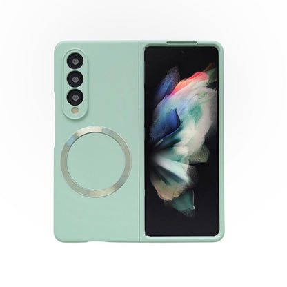 For Samsung Galaxy Z Fold4 5G Magnetic Skin Case - Magsafe - Orange