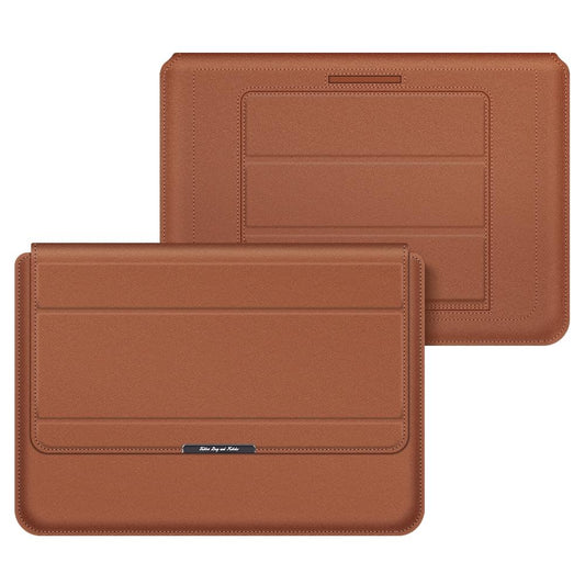 Waterproof 4-In-1 Laptop Holder With Wrist Protection - Fits 13 / 14 Inch - Brown