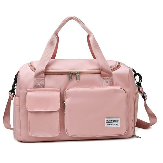 Waterproof Gym Bag For Travel - Size L - Light Pink