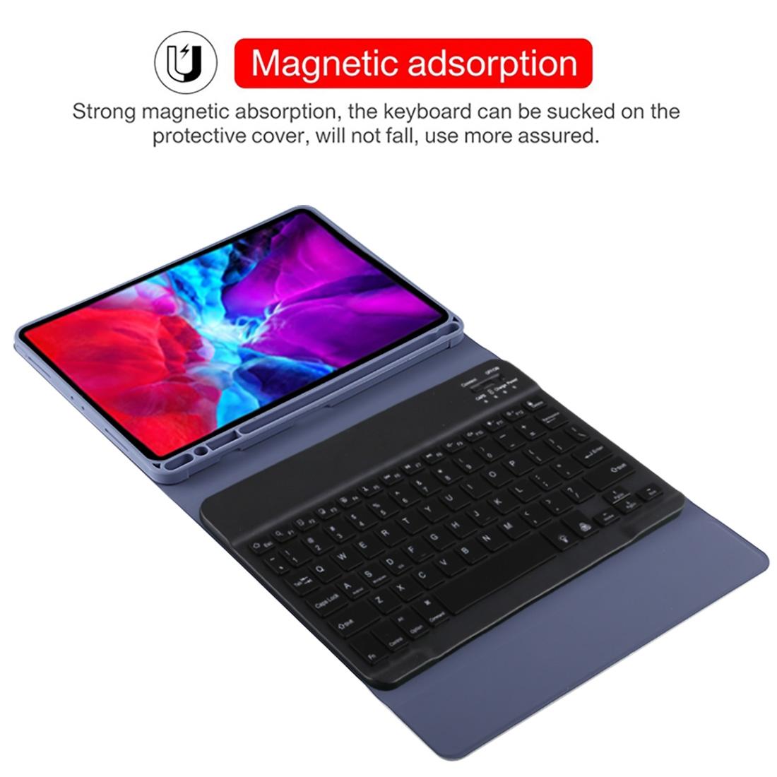 Bluetooth Tablet Case For Ipad Pro 11 With Detachable Microfiber Leather Backlight Pen Slot & Holder - Green