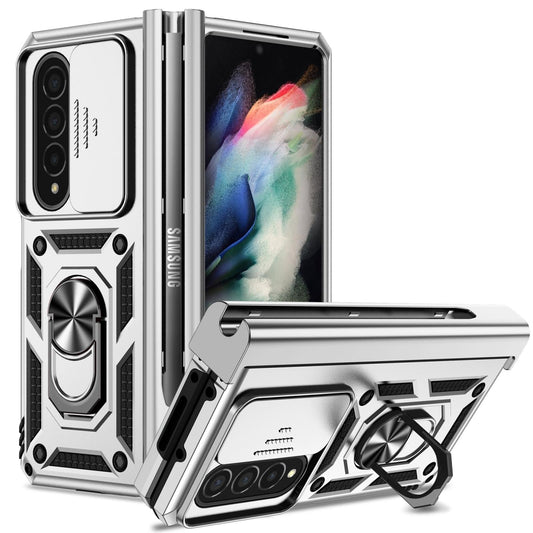 For Samsung Galaxy Z Fold4 5G Secure Sliding Case - Silver