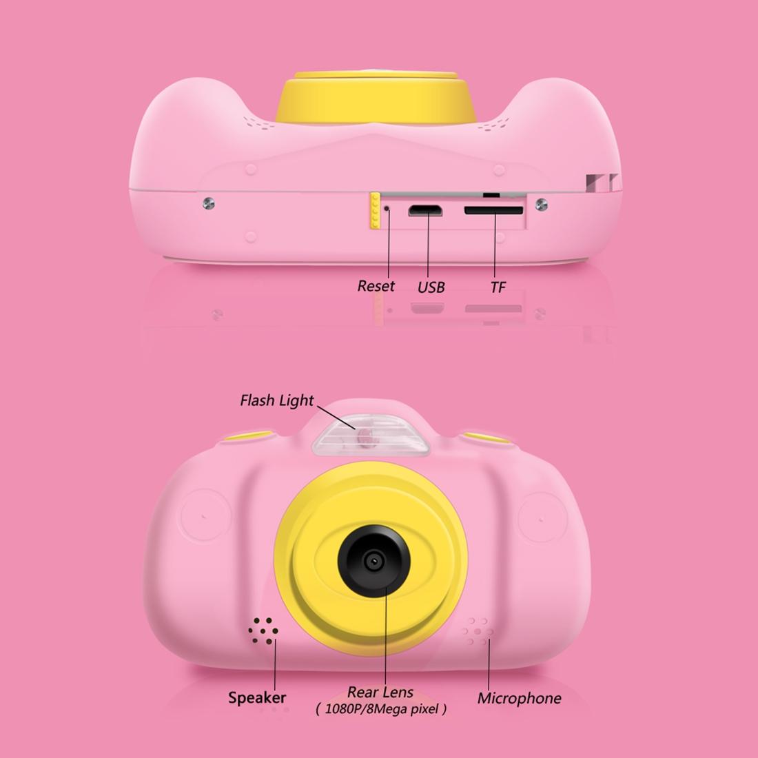 8mp Dual-lens Children Camera with 2.4 Screen Supports 32gb Tf Card - Green