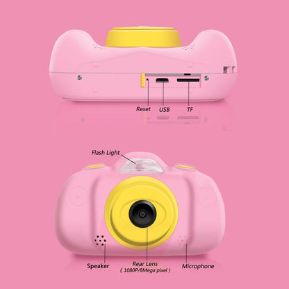 8mp Dual-lens Children Camera with 2.4 Screen Supports 32gb Tf Card - Green