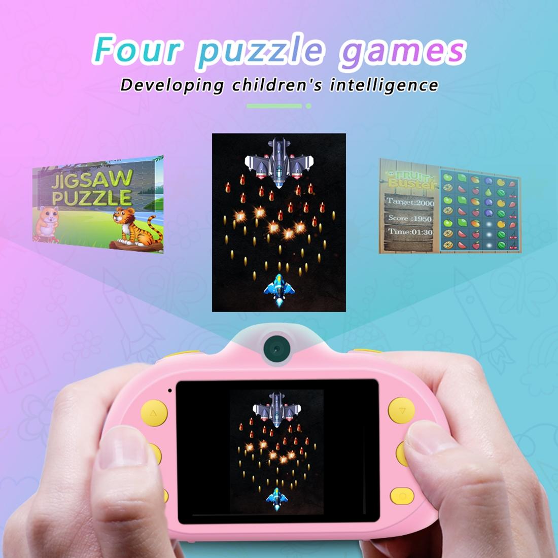 8mp Dual-lens Children Camera with 2.4 Screen Supports 32gb Tf Card - Green