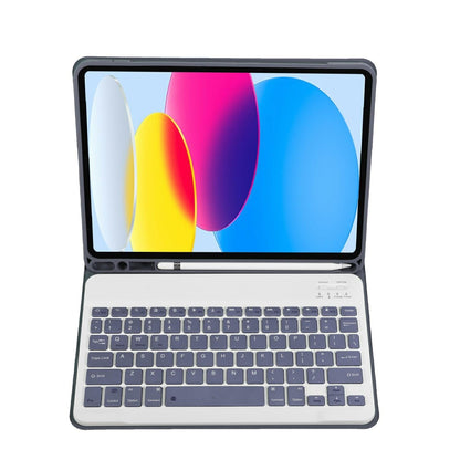 Ultra-Thin Bluetooth Keyboard Leather Tablet Case For Ipad 10.9 2022 With Pen Slot - Green