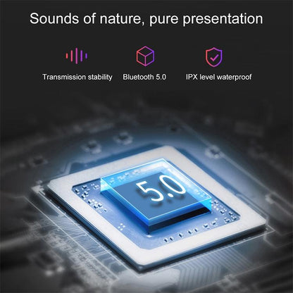 Waterproof Wireless Bluetooth Earphones with Magnetic Charging Box - 300mah - Green