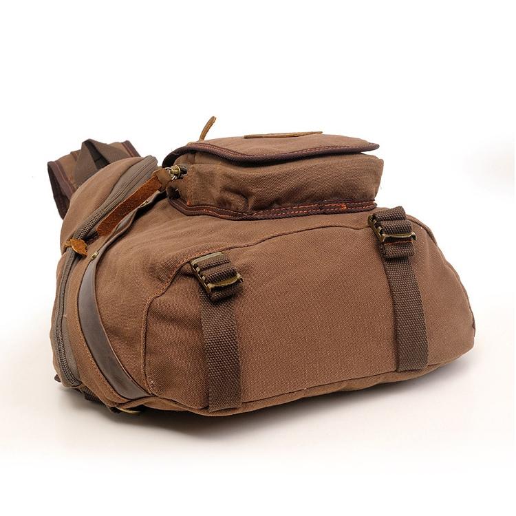 Multi Function Canvas Chest Bag Shoulder Messenger Crossby Bag - Army Green
