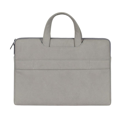 Waterproof Portable One-Shoulder Handbag For 13.3 Laptops With Hidden Zipper And Suitcase Belt - Dark Gray