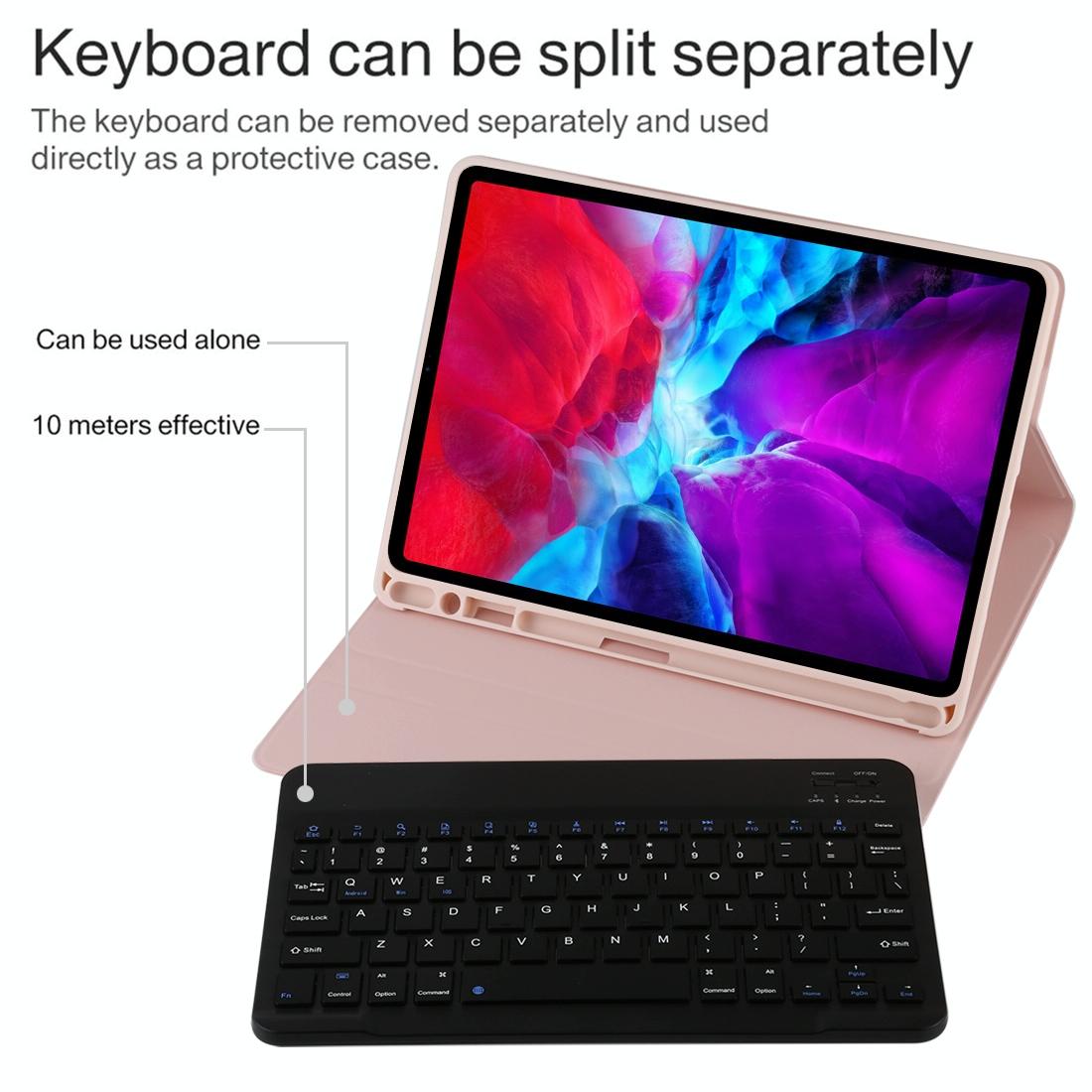Bluetooth Tablet Case For Ipad Pro 11 With Detachable Microfiber Leather Pen Slot & Holder - Dark Green