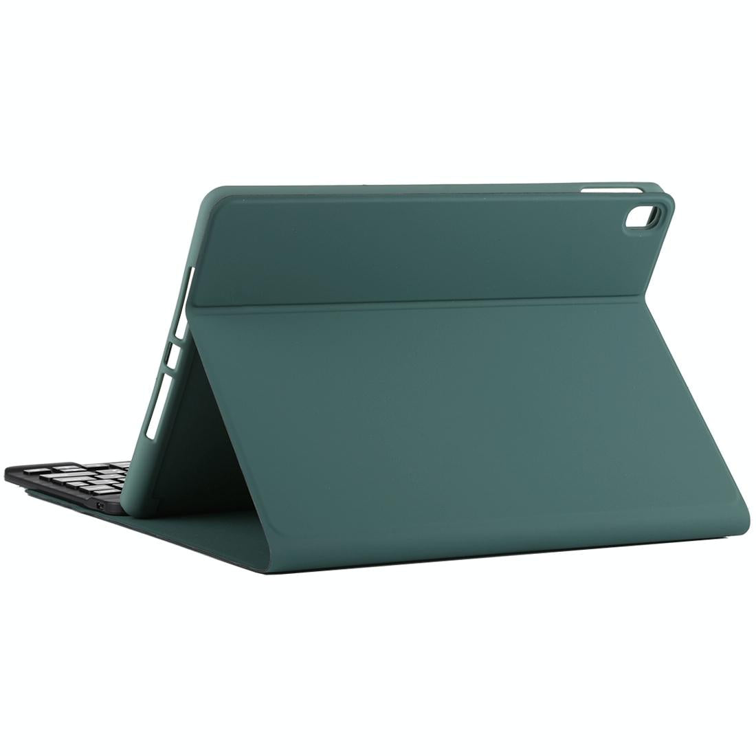 Bluetooth Tablet Case For Ipad Pro 11 With Detachable Microfiber Leather Pen Slot & Holder - Dark Green