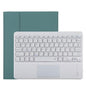 Bluetooth Tablet Case For Ipad Pro 11 With Touchpad & Pen Slot - Detachable Microfiber Leather - Dark Green