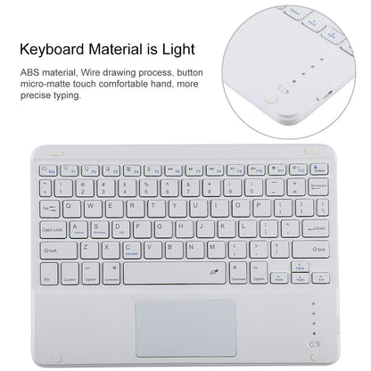 Bluetooth Keyboard & Tablet Case For Ipad 10.2 / Ipad Air 2019 - Detachable Touch Pad Pen Slot Holder - Microfiber Leather - Dark Green